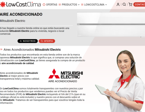 LowCostClima renueva su web y lanza descuentos por Black Friday